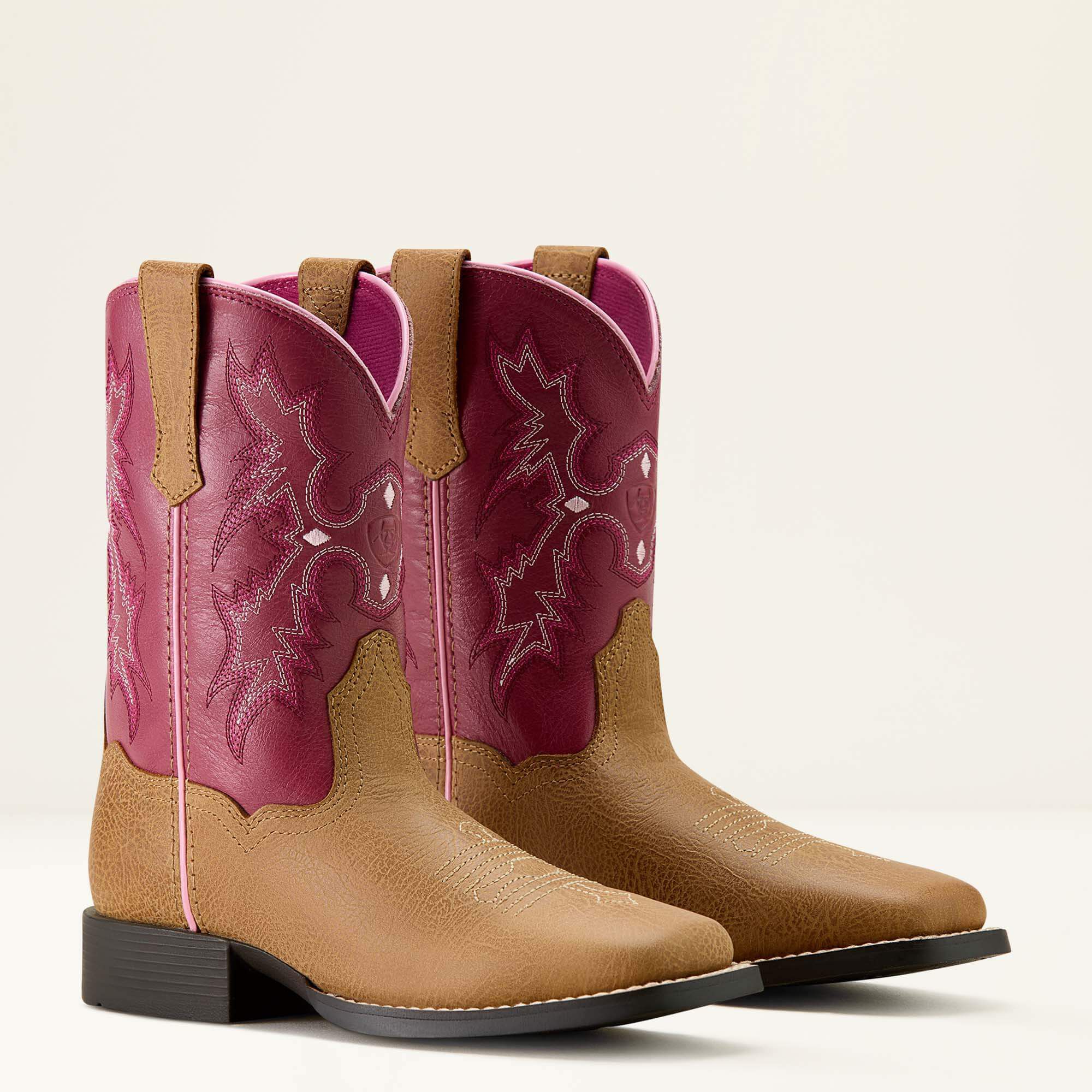 Ariat Tombstone Wide Square Toe Western Boot Kids
