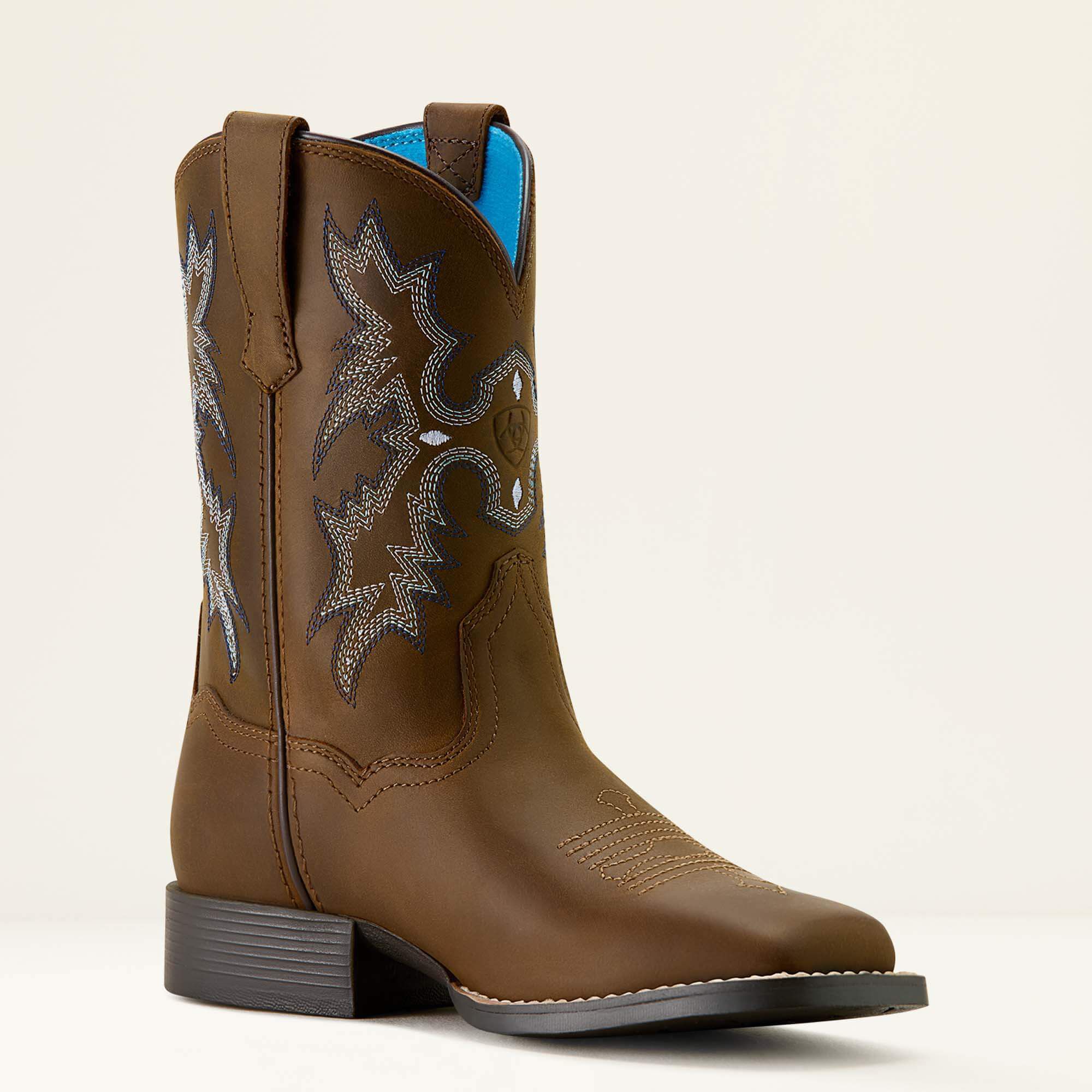 Ariat Tombstone Wide Square Toe Western Boot Kids