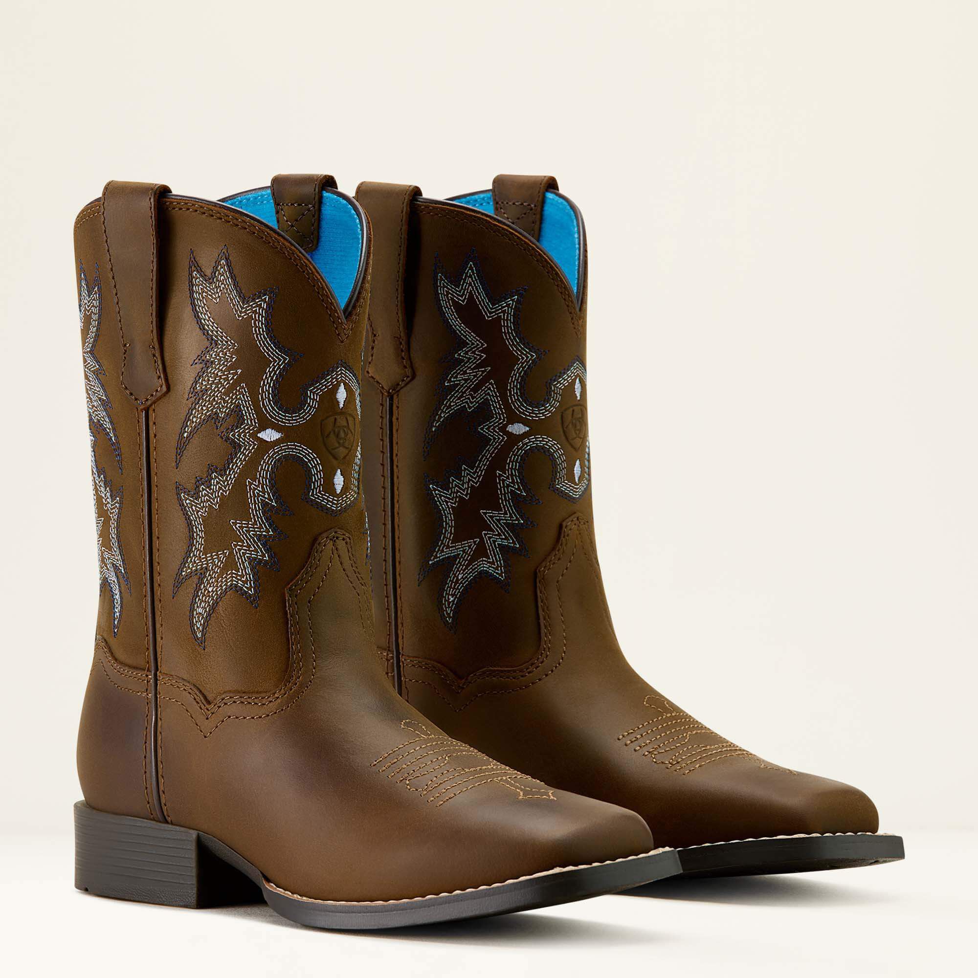 Ariat Tombstone Wide Square Toe Western Boot Kids