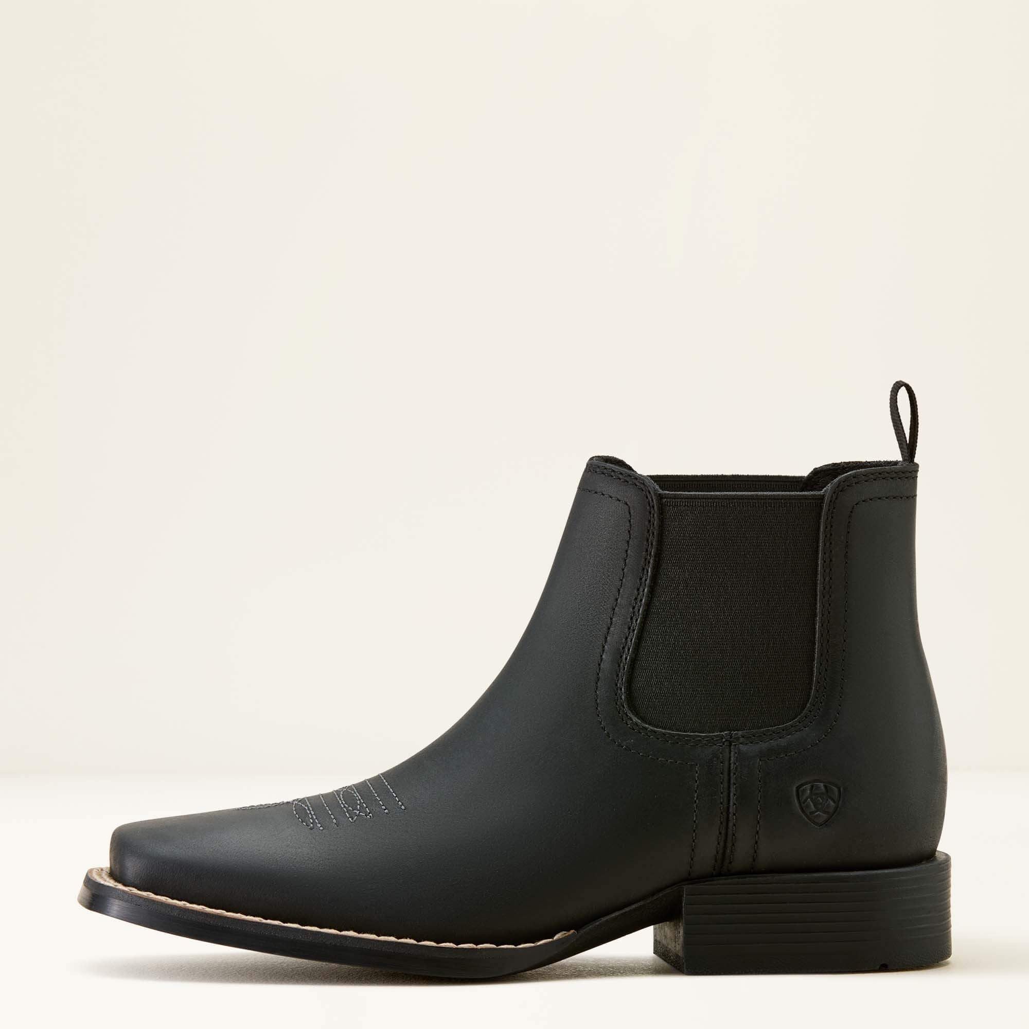 Ariat Booker Chelsea Wide Square Toe Western Boot Kids