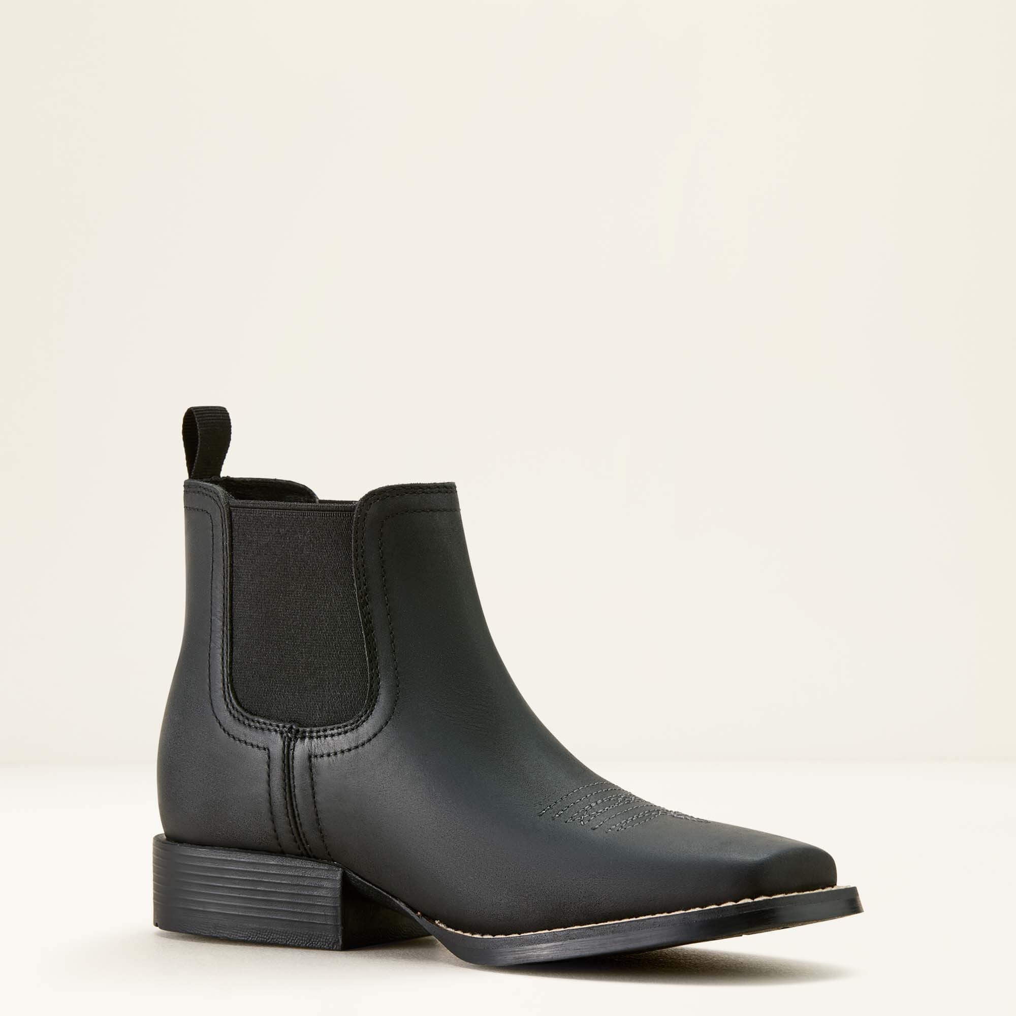Ariat Booker Chelsea Wide Square Toe Western Boot Kids