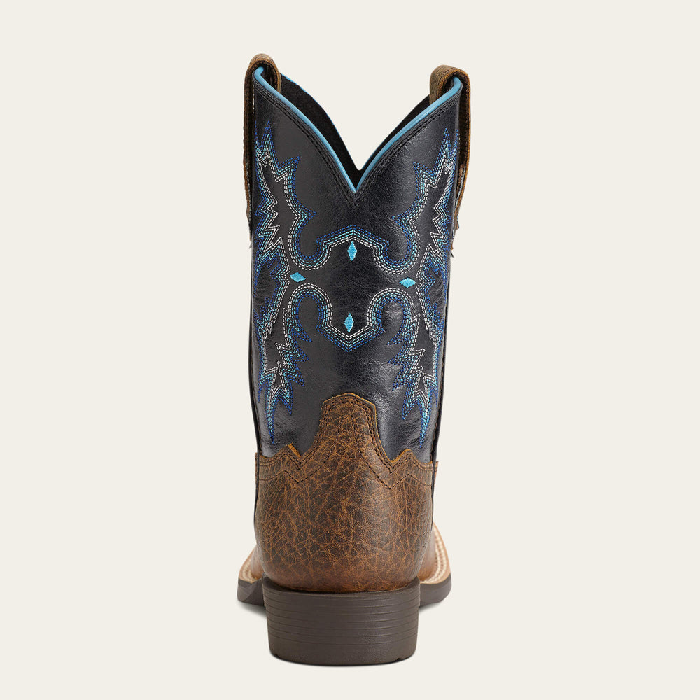 Ariat Tombstone Wide Square Toe Western Boot Kids