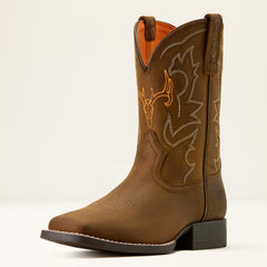 Ariat Deer Ridge Wide Square Toe Western Boot Kids