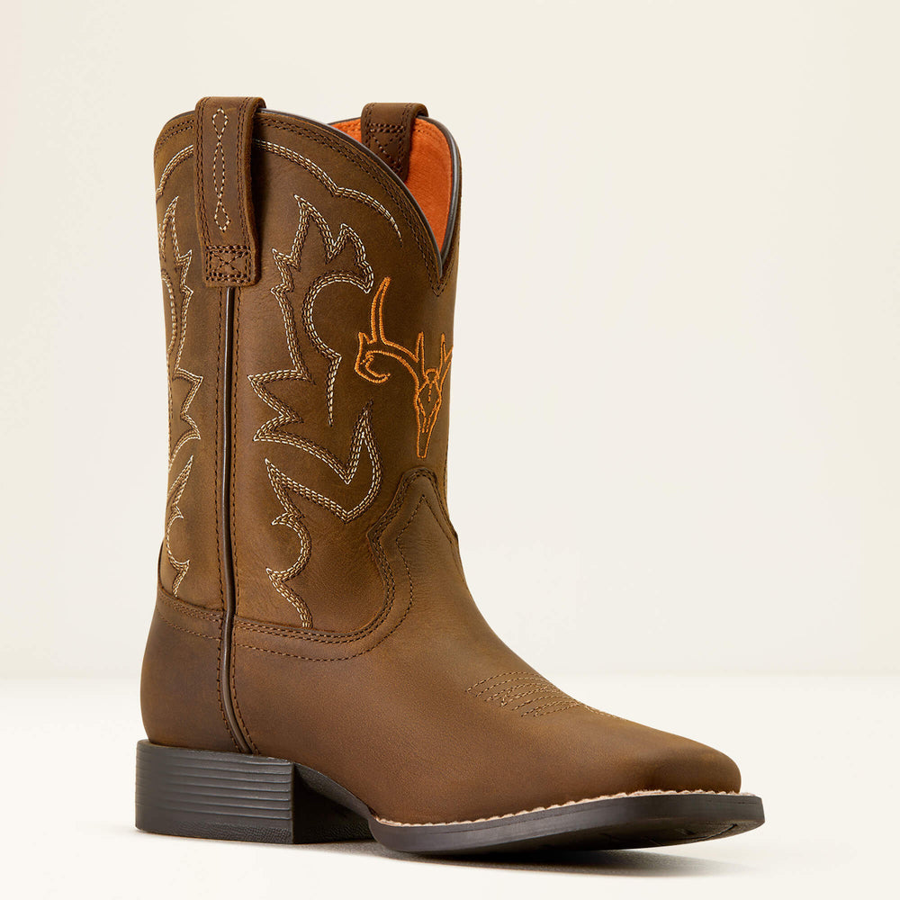 Ariat Deer Ridge Wide Square Toe Western Boot Kids