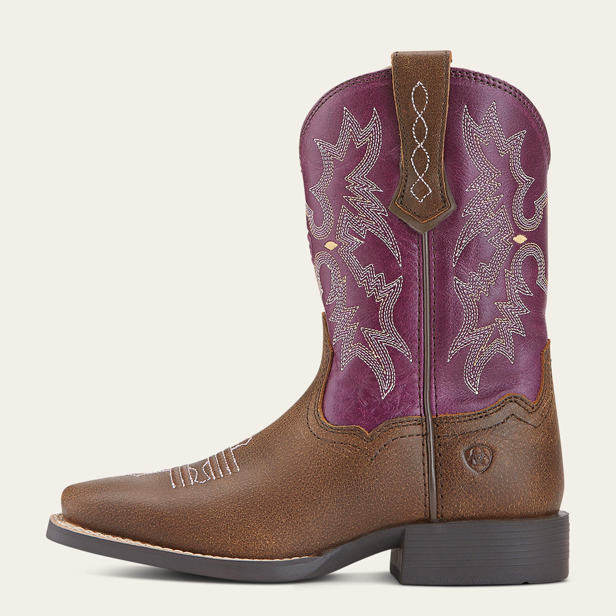 Ariat Tombstone Wide Square Toe Western Boot Kids