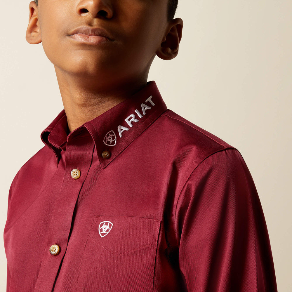 Ariat Team Logo Twill Classic Fit Shirt Kids