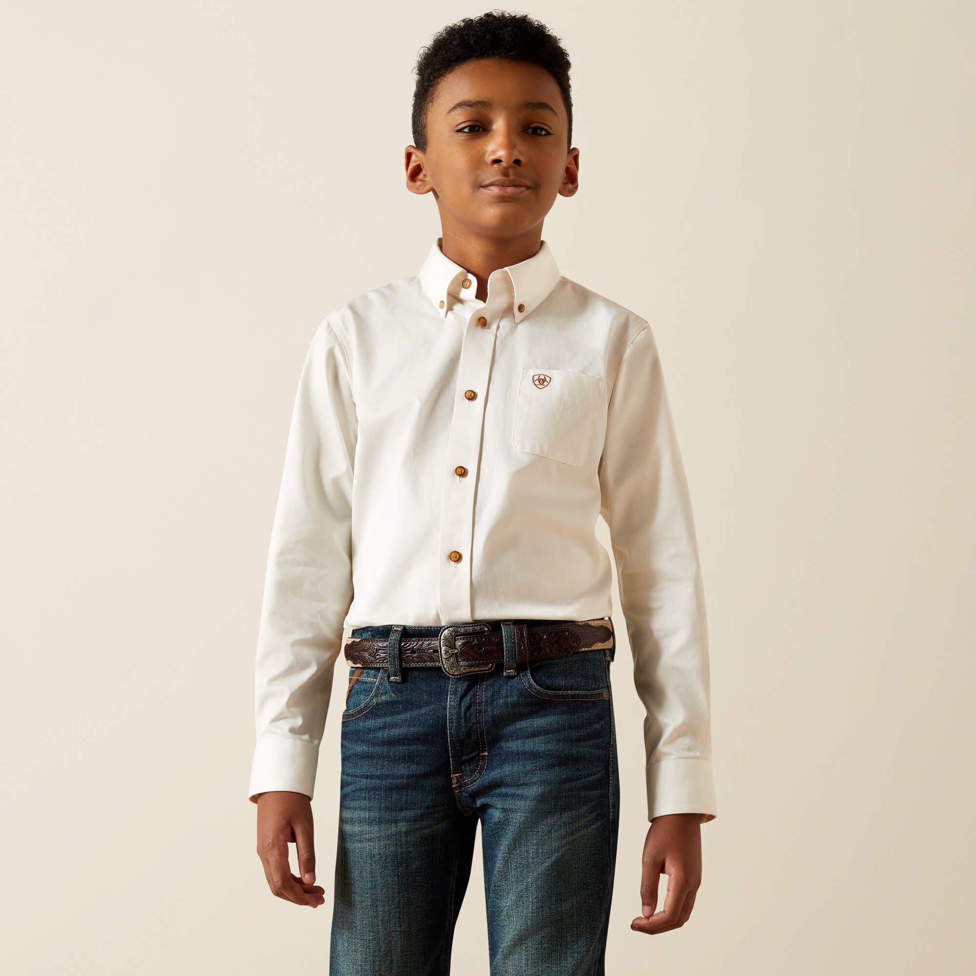 Ariat Solid Twill Classic Fit Shirt Kids