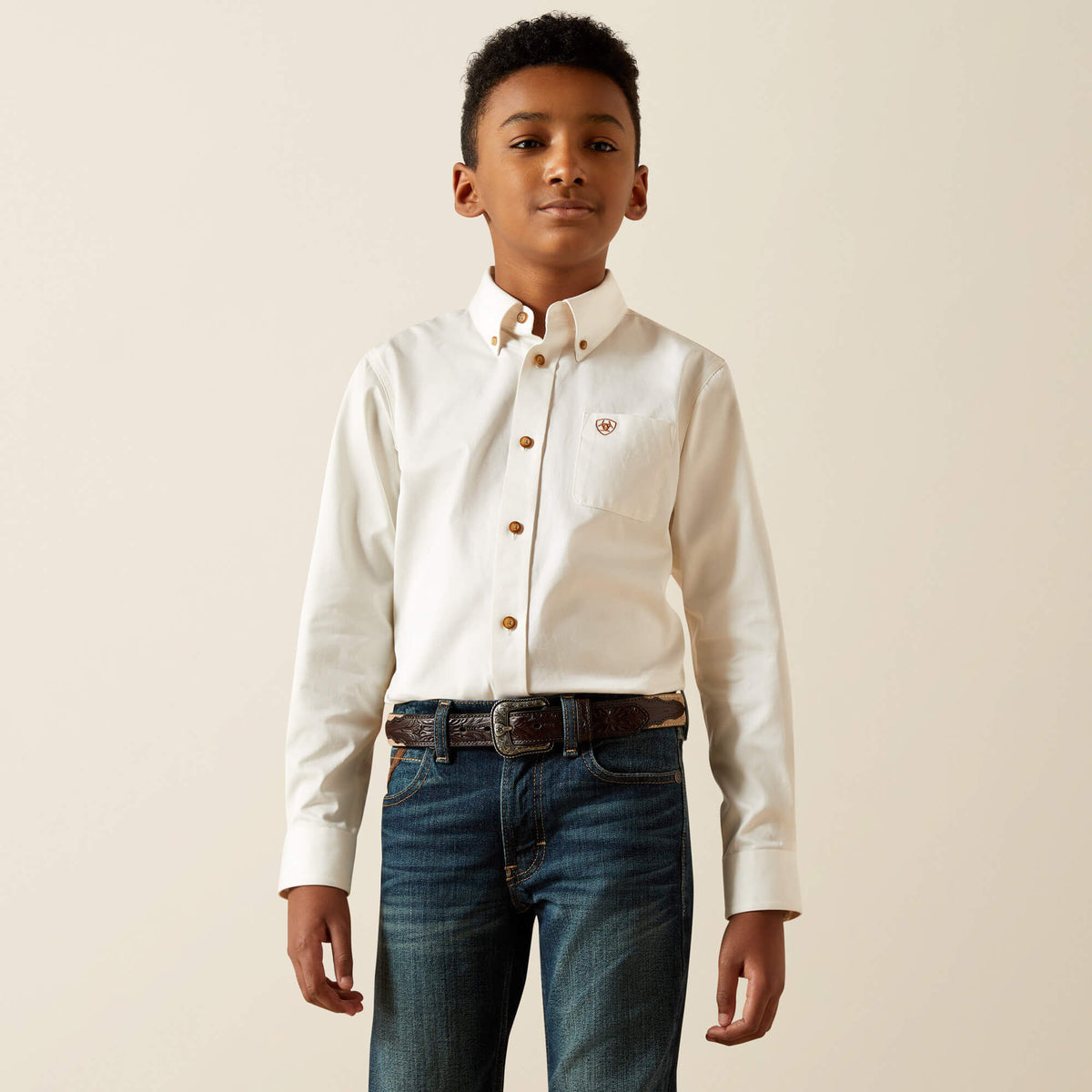 Ariat Solid Twill Classic Fit Shirt Kids