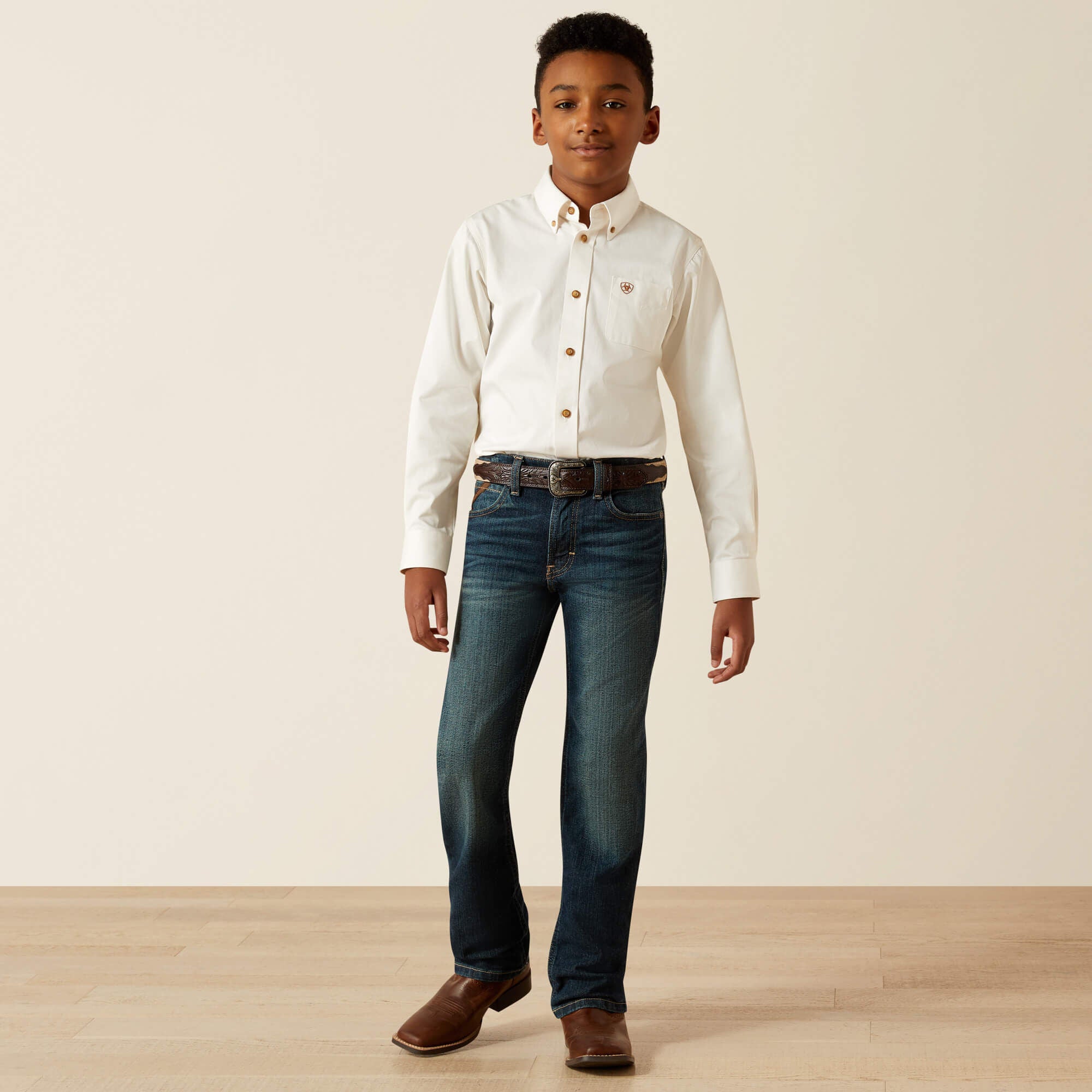 Ariat Solid Twill Classic Fit Shirt Kids