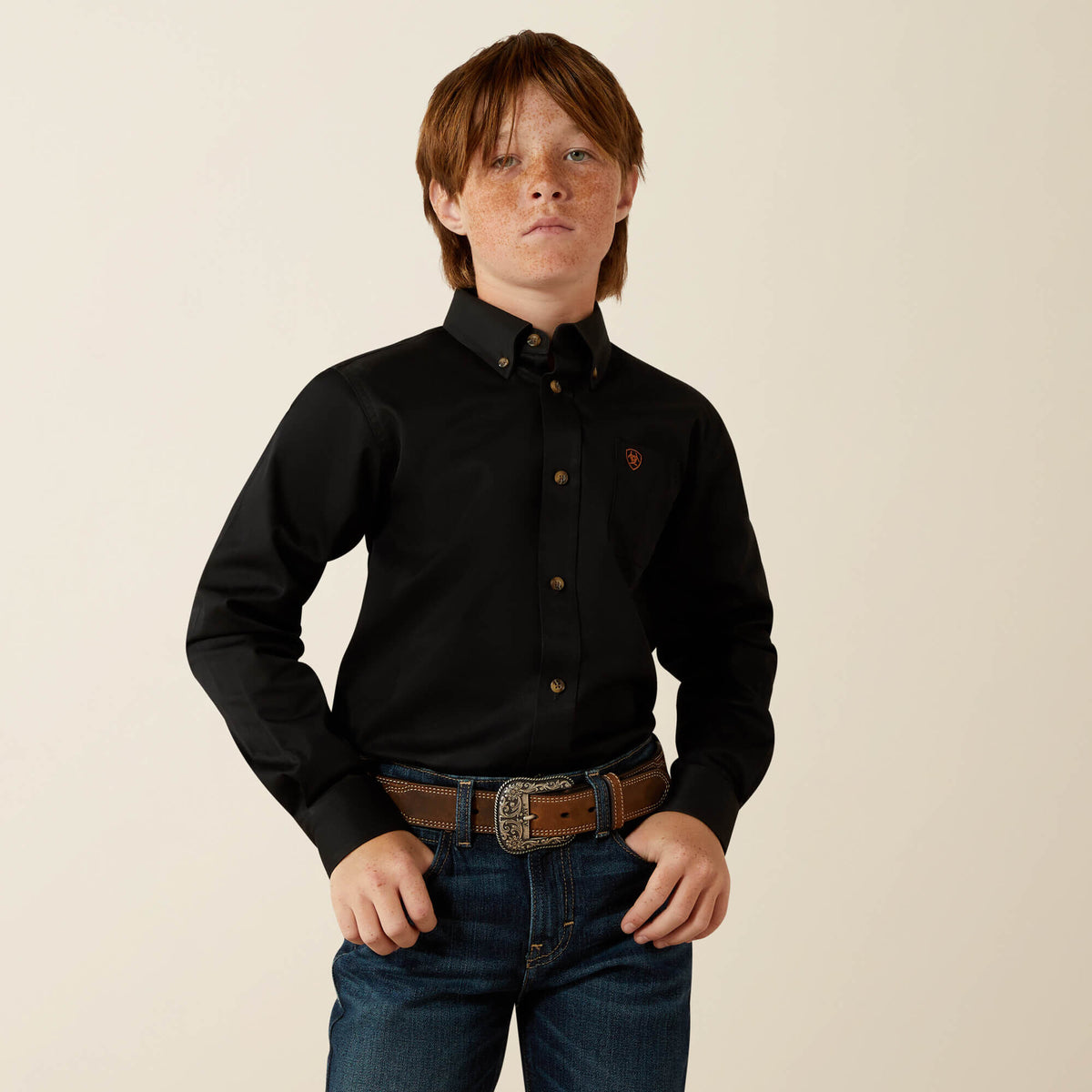 Ariat Solid Twill Classic Fit Shirt Kids