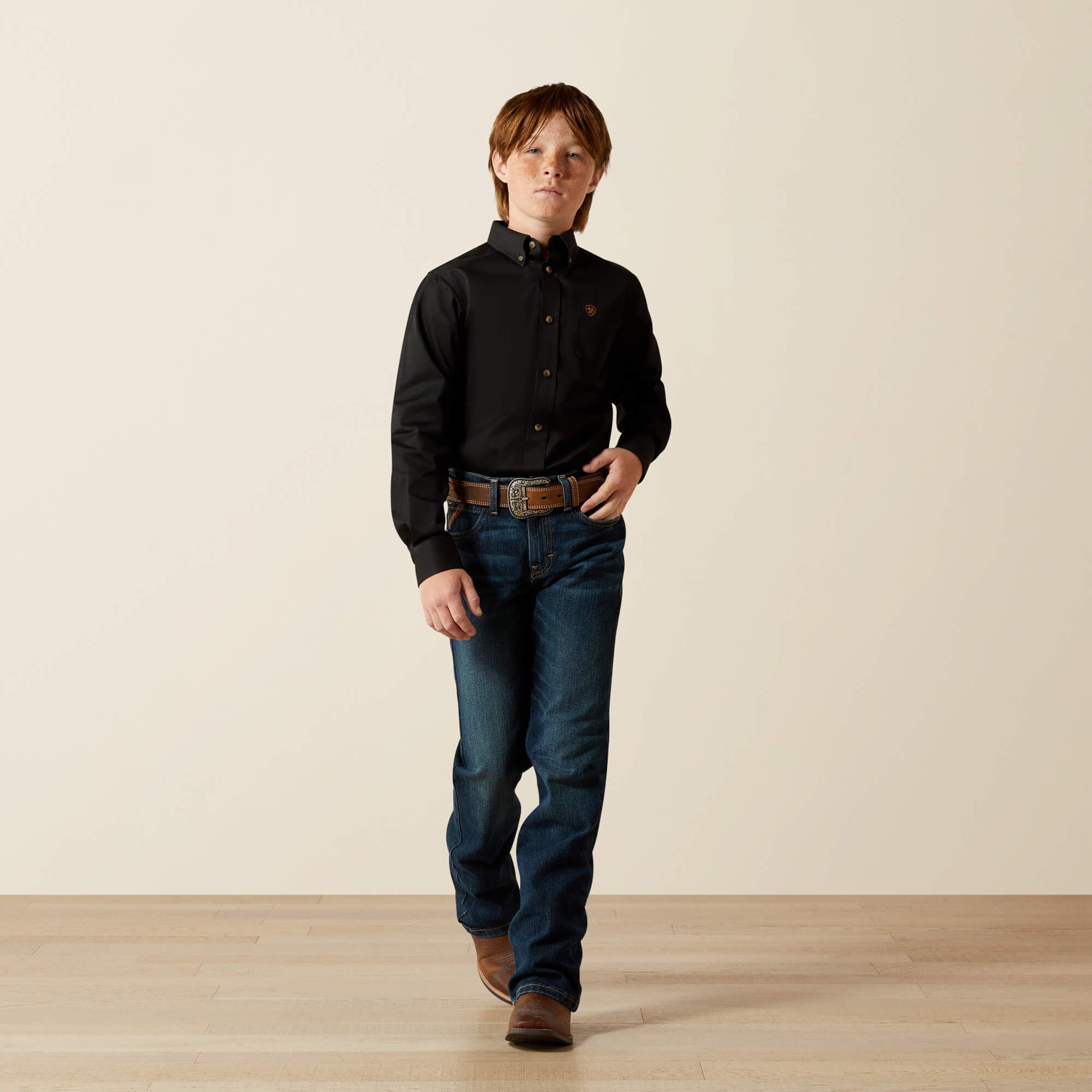 Ariat Solid Twill Classic Fit Shirt Kids
