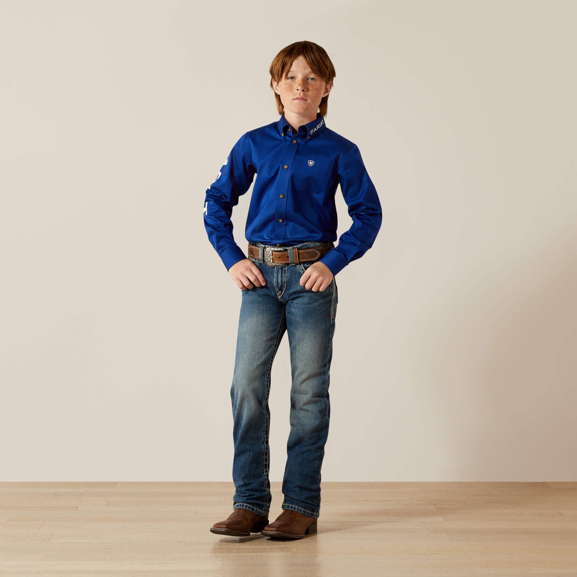 Ariat Team Logo Twill Classic Fit Shirt Kids