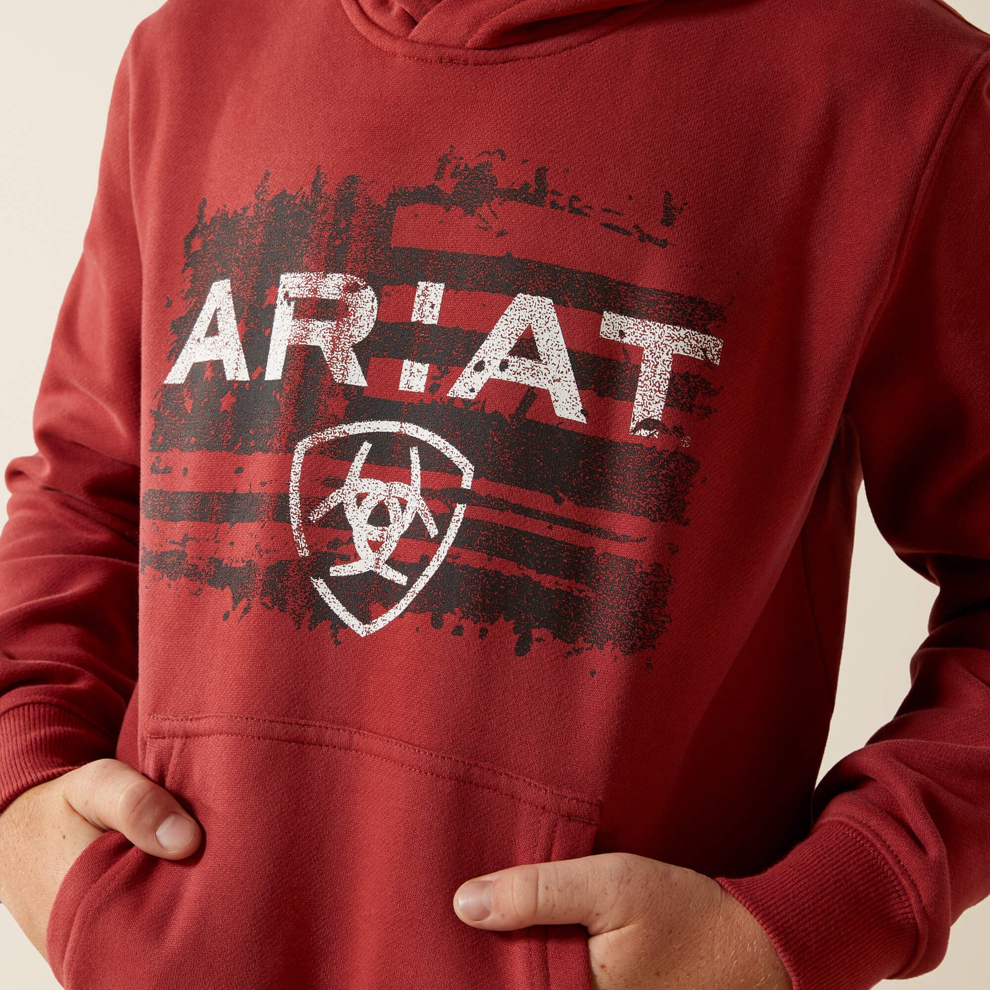 Ariat Ariat Liquid Stamp Flag Hoodie Kids