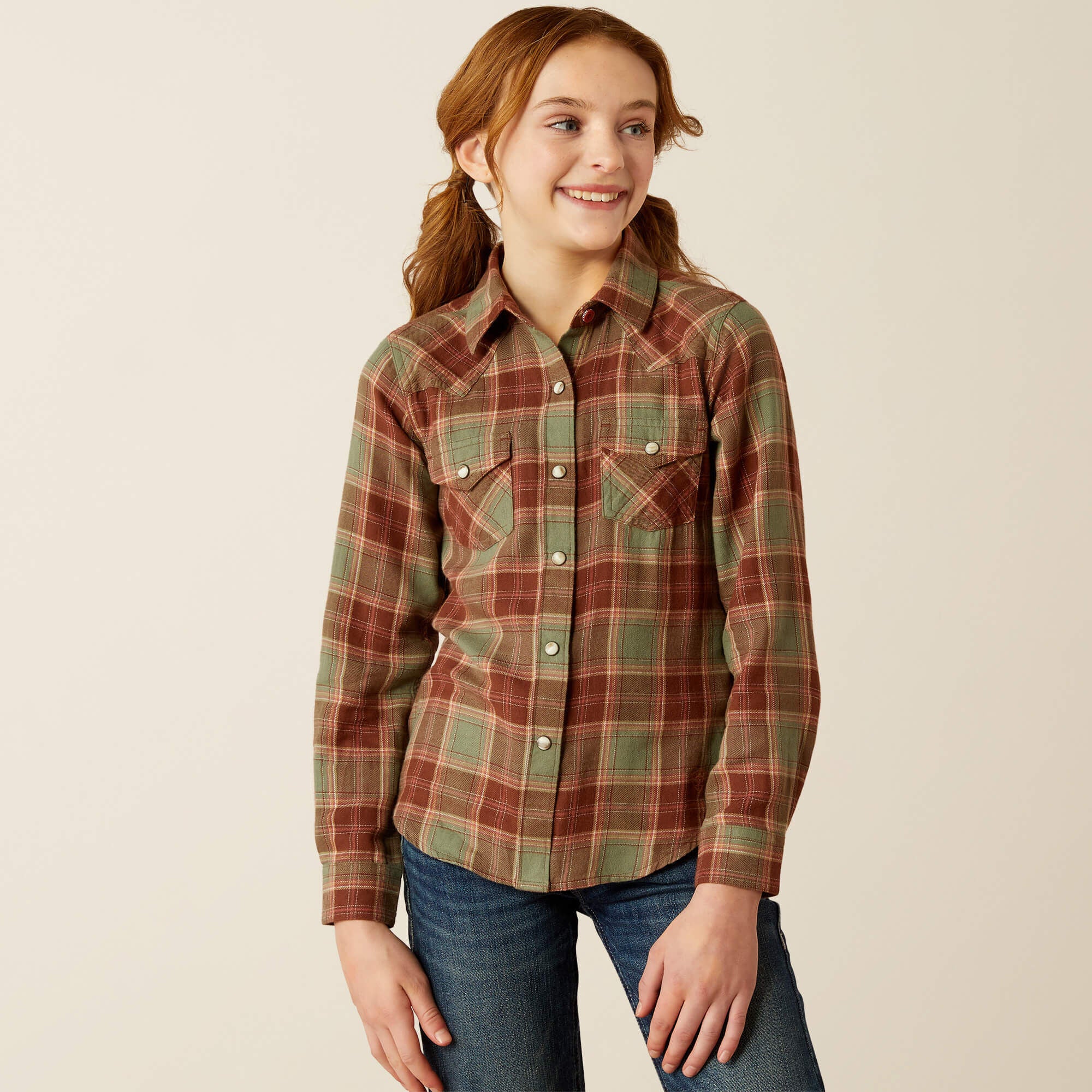 Ariat Ava Plaid Shirt Kids