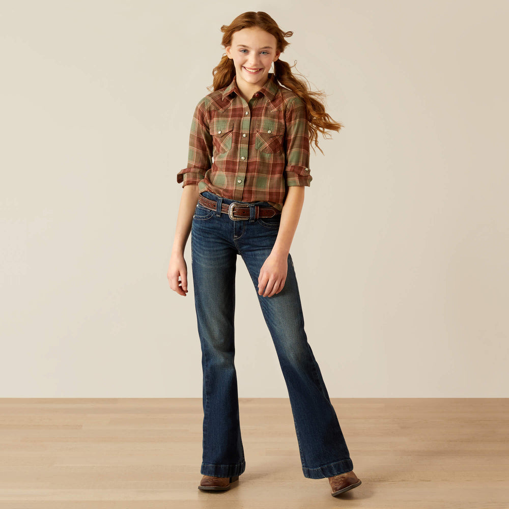 Ariat Ava Plaid Shirt Kids