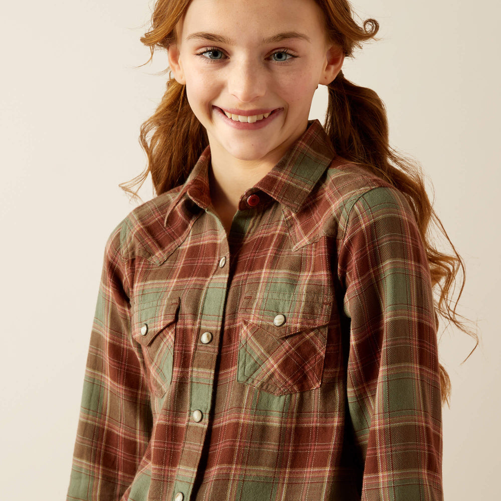 Ariat Ava Plaid Shirt Kids