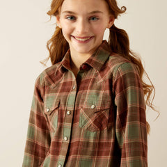 Ariat Ava Plaid Shirt Kids