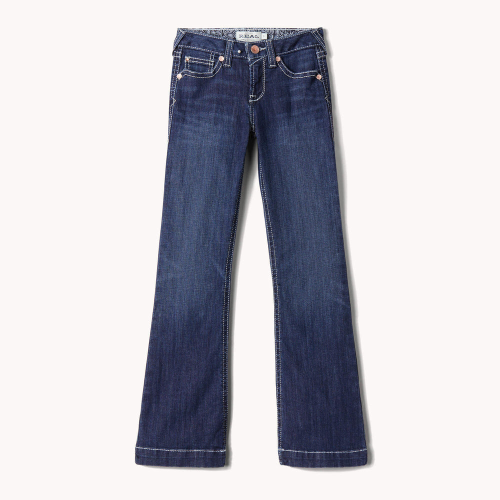 Ariat Trouser Mid Rise Stretch Ella Wide Leg Jean Kids