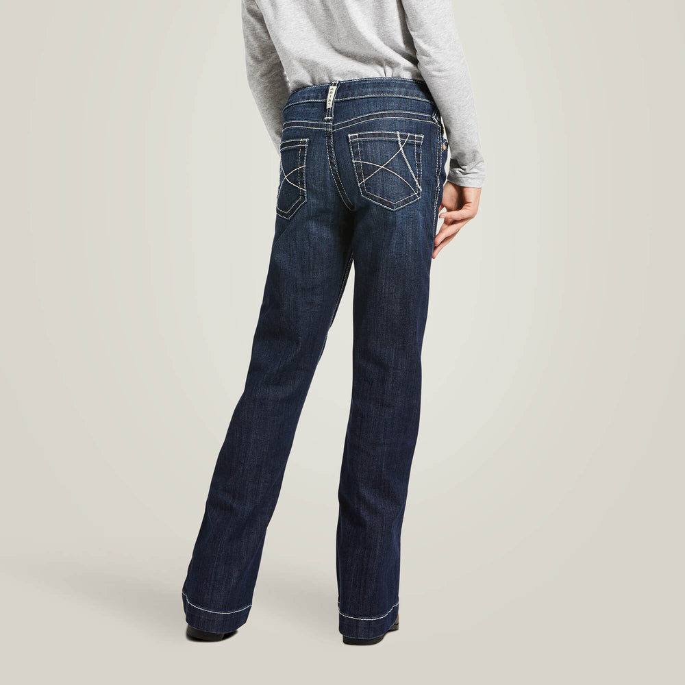 Ariat Trouser Mid Rise Stretch Ella Wide Leg Jean Kids