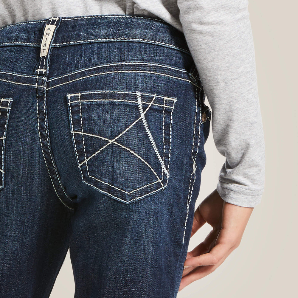 Ariat Trouser Mid Rise Stretch Ella Wide Leg Jean Kids