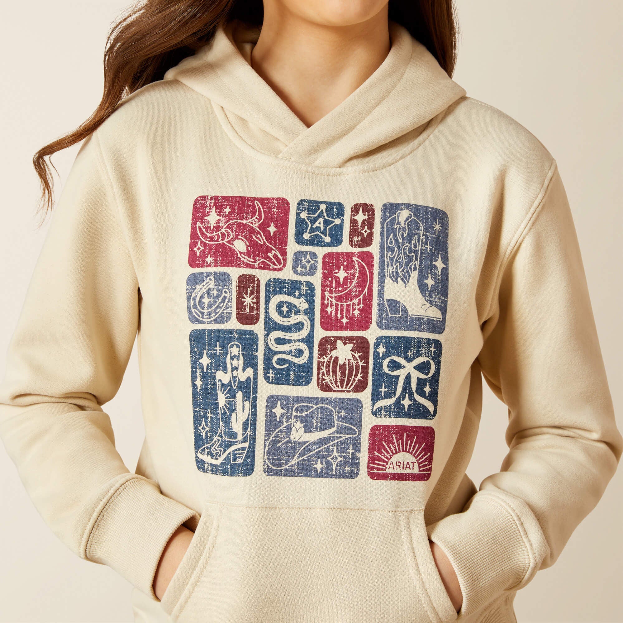 Ariat Western Blocks Hoodie Kids